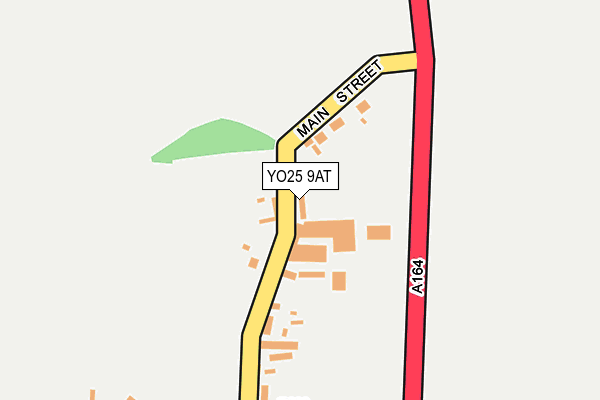 YO25 9AT map - OS OpenMap – Local (Ordnance Survey)