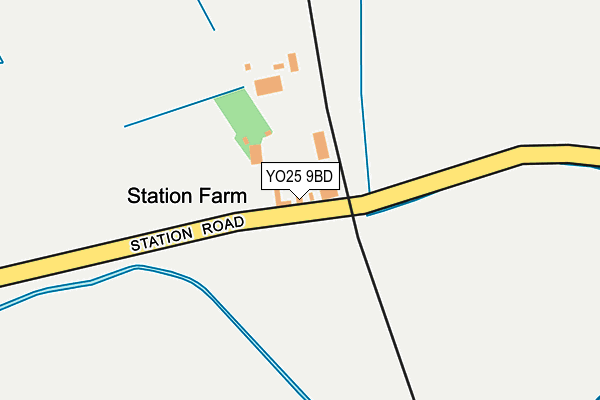 YO25 9BD map - OS OpenMap – Local (Ordnance Survey)