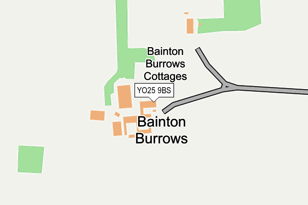 YO25 9BS map - OS OpenMap – Local (Ordnance Survey)