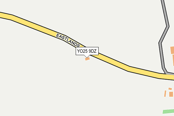 YO25 9DZ map - OS OpenMap – Local (Ordnance Survey)