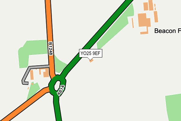YO25 9EF map - OS OpenMap – Local (Ordnance Survey)