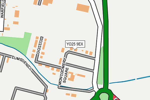 YO25 9EX map - OS OpenMap – Local (Ordnance Survey)