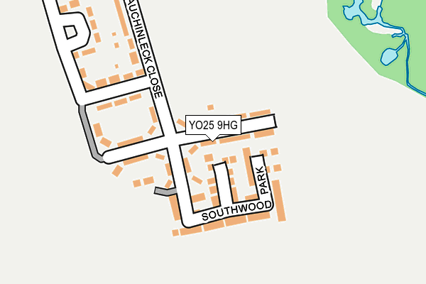 YO25 9HG map - OS OpenMap – Local (Ordnance Survey)
