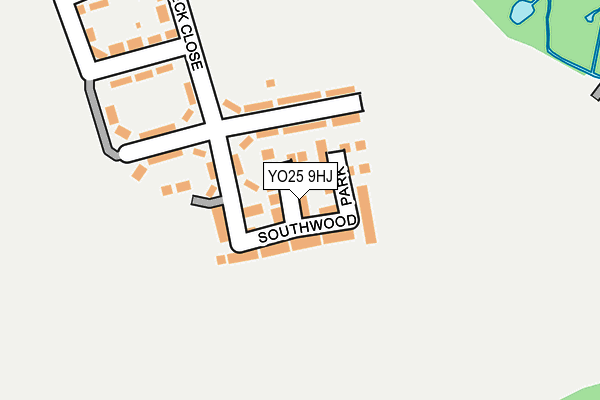 YO25 9HJ map - OS OpenMap – Local (Ordnance Survey)