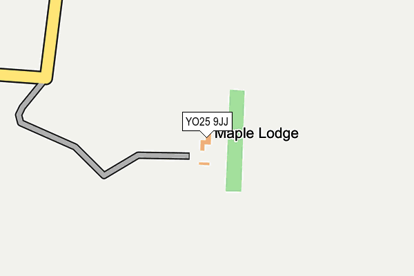 YO25 9JJ map - OS OpenMap – Local (Ordnance Survey)