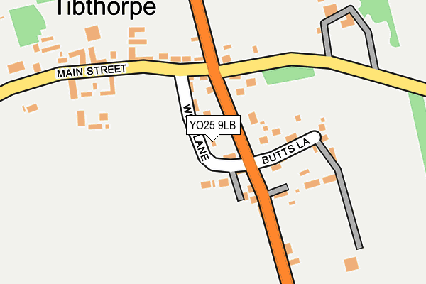 YO25 9LB map - OS OpenMap – Local (Ordnance Survey)