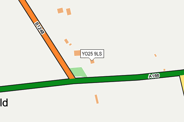 YO25 9LS map - OS OpenMap – Local (Ordnance Survey)