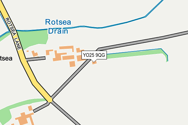 YO25 9QG map - OS OpenMap – Local (Ordnance Survey)
