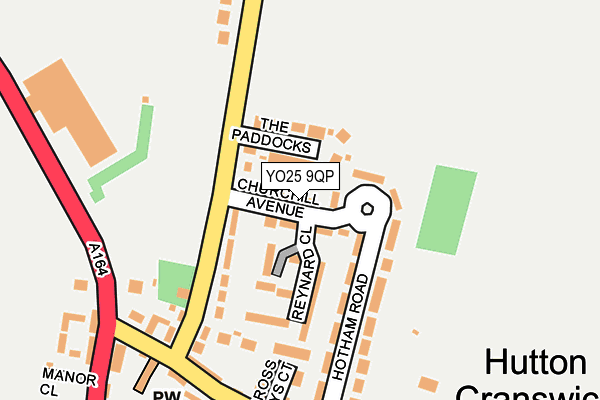 YO25 9QP map - OS OpenMap – Local (Ordnance Survey)