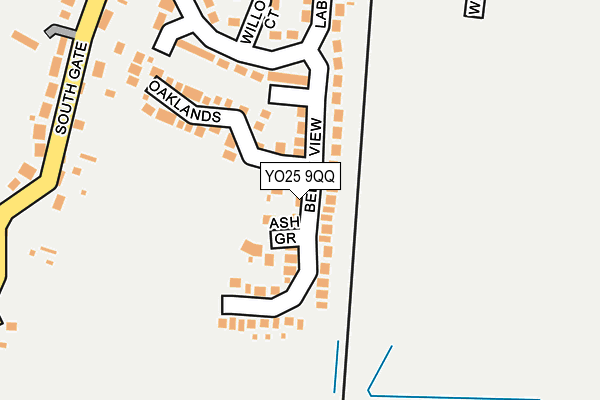 YO25 9QQ map - OS OpenMap – Local (Ordnance Survey)