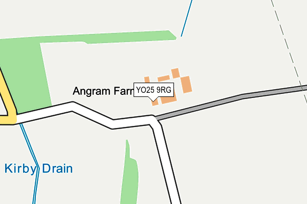 YO25 9RG map - OS OpenMap – Local (Ordnance Survey)