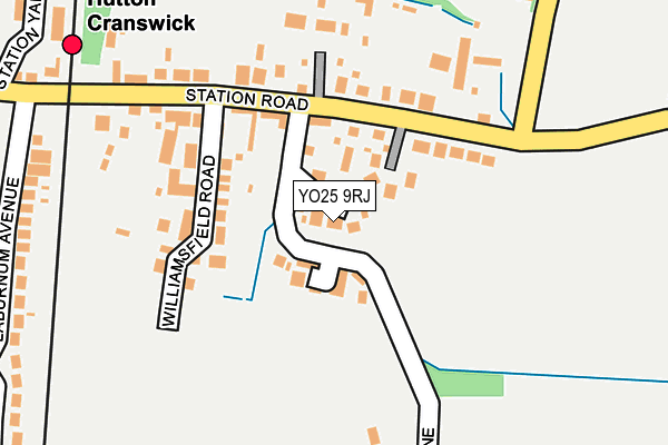 YO25 9RJ map - OS OpenMap – Local (Ordnance Survey)