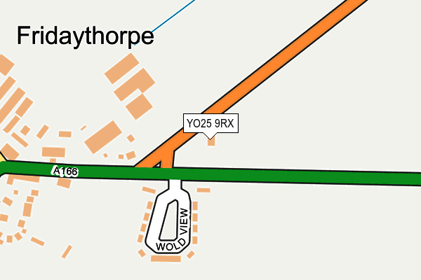 YO25 9RX map - OS OpenMap – Local (Ordnance Survey)