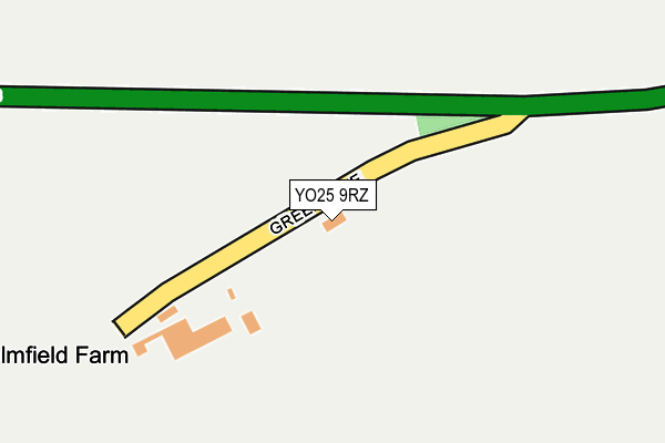 YO25 9RZ map - OS OpenMap – Local (Ordnance Survey)