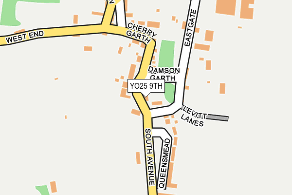 YO25 9TH map - OS OpenMap – Local (Ordnance Survey)