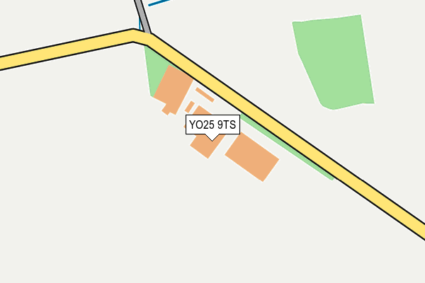 YO25 9TS map - OS OpenMap – Local (Ordnance Survey)