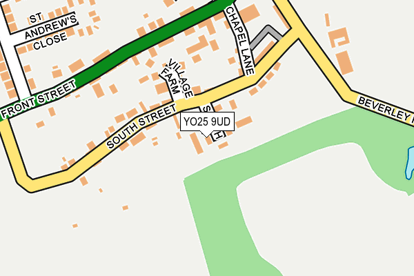 YO25 9UD map - OS OpenMap – Local (Ordnance Survey)