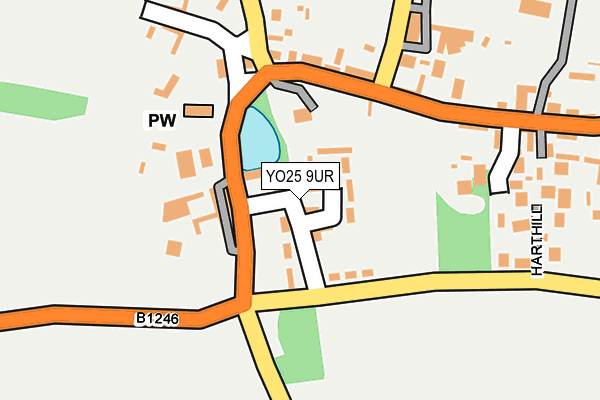 YO25 9UR map - OS OpenMap – Local (Ordnance Survey)