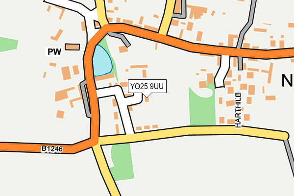 YO25 9UU map - OS OpenMap – Local (Ordnance Survey)