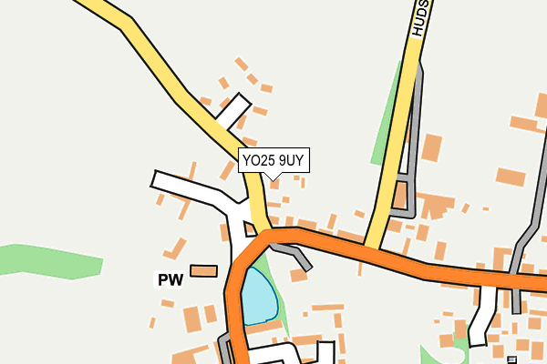 YO25 9UY map - OS OpenMap – Local (Ordnance Survey)
