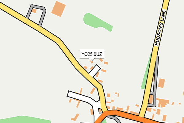 YO25 9UZ map - OS OpenMap – Local (Ordnance Survey)