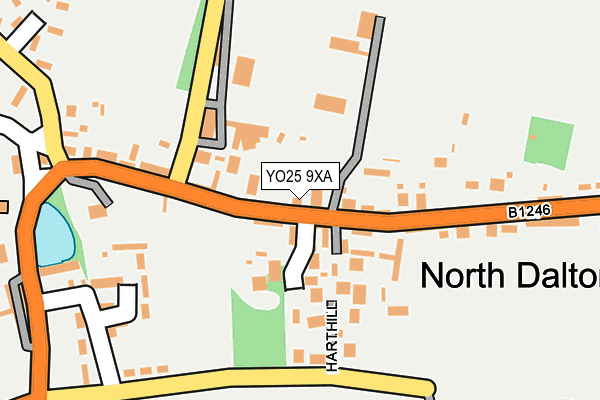 YO25 9XA map - OS OpenMap – Local (Ordnance Survey)