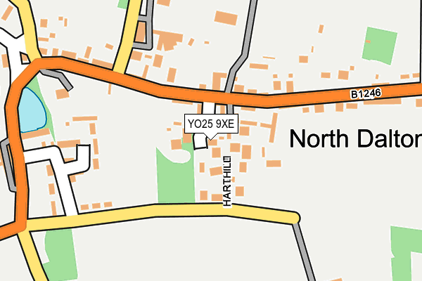 YO25 9XE map - OS OpenMap – Local (Ordnance Survey)