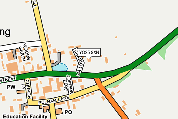 YO25 9XN map - OS OpenMap – Local (Ordnance Survey)
