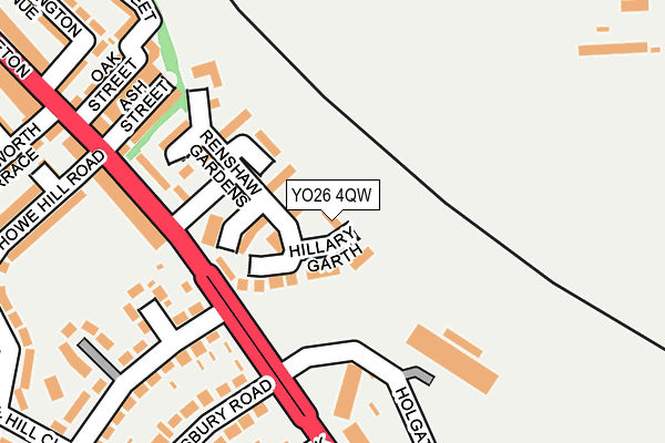 YO26 4QW map - OS OpenMap – Local (Ordnance Survey)