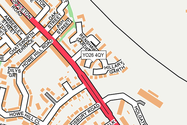 YO26 4QY map - OS OpenMap – Local (Ordnance Survey)