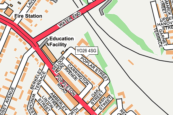 YO26 4SG map - OS OpenMap – Local (Ordnance Survey)