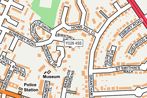 YO26 4SS map - OS OpenMap – Local (Ordnance Survey)