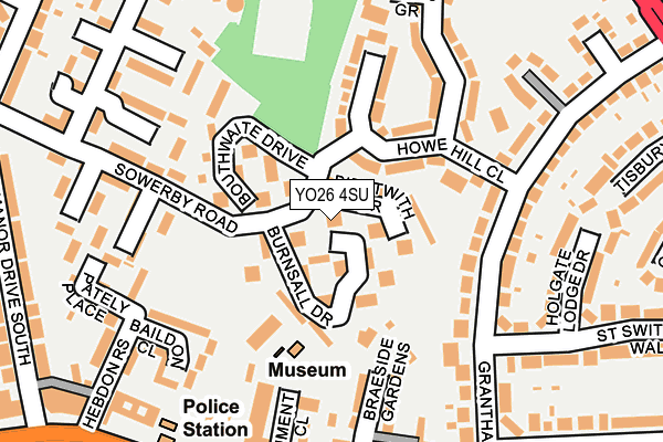 YO26 4SU map - OS OpenMap – Local (Ordnance Survey)