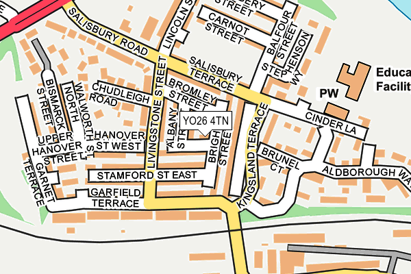 YO26 4TN map - OS OpenMap – Local (Ordnance Survey)