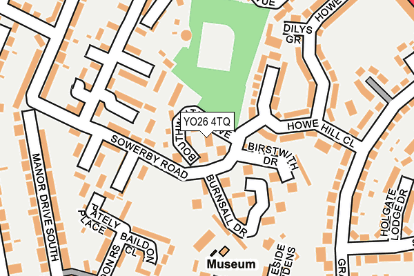 YO26 4TQ map - OS OpenMap – Local (Ordnance Survey)