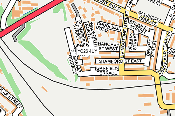 YO26 4UY map - OS OpenMap – Local (Ordnance Survey)