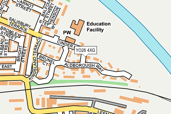 YO26 4XG map - OS OpenMap – Local (Ordnance Survey)