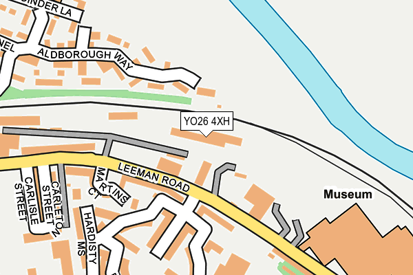 YO26 4XH map - OS OpenMap – Local (Ordnance Survey)