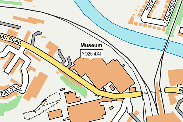 YO26 4XJ map - OS OpenMap – Local (Ordnance Survey)