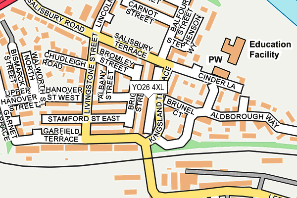 YO26 4XL map - OS OpenMap – Local (Ordnance Survey)