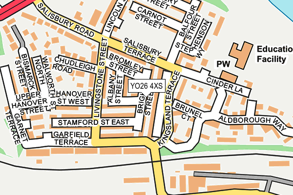 YO26 4XS map - OS OpenMap – Local (Ordnance Survey)