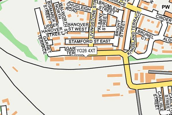 YO26 4XT map - OS OpenMap – Local (Ordnance Survey)
