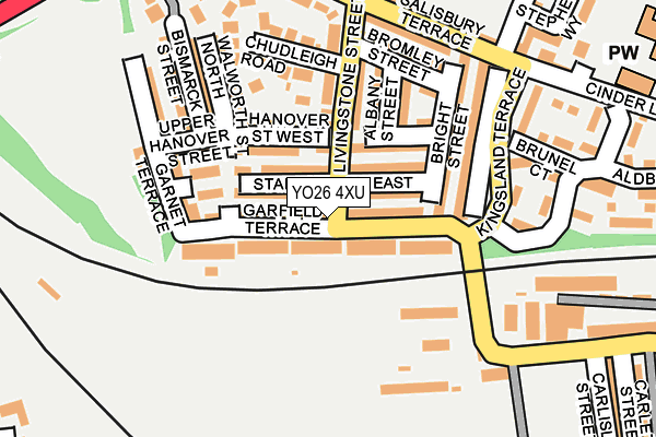 YO26 4XU map - OS OpenMap – Local (Ordnance Survey)