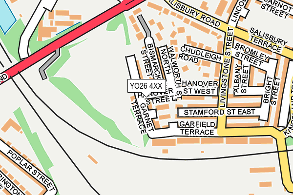 YO26 4XX map - OS OpenMap – Local (Ordnance Survey)