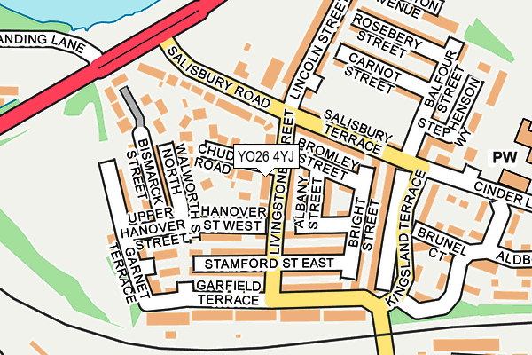 YO26 4YJ map - OS OpenMap – Local (Ordnance Survey)