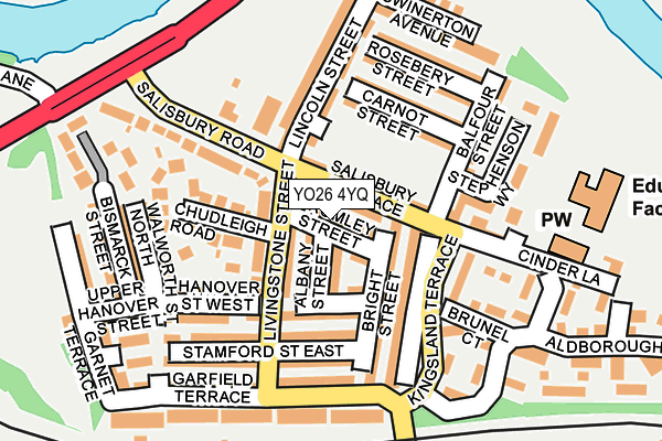 YO26 4YQ map - OS OpenMap – Local (Ordnance Survey)