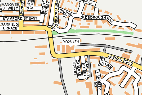 YO26 4ZH map - OS OpenMap – Local (Ordnance Survey)