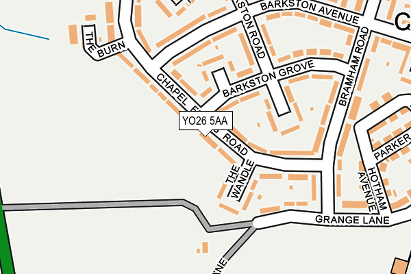 YO26 5AA map - OS OpenMap – Local (Ordnance Survey)