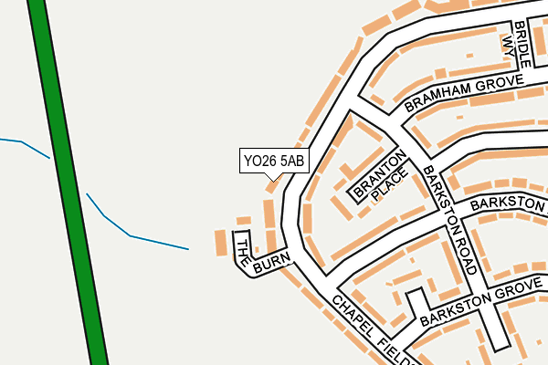 YO26 5AB map - OS OpenMap – Local (Ordnance Survey)