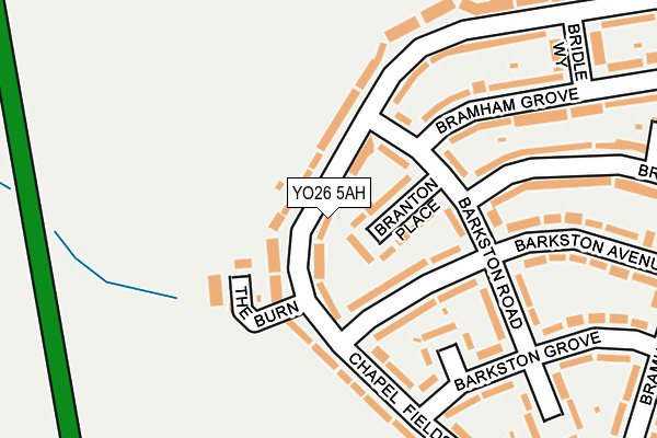 YO26 5AH map - OS OpenMap – Local (Ordnance Survey)
